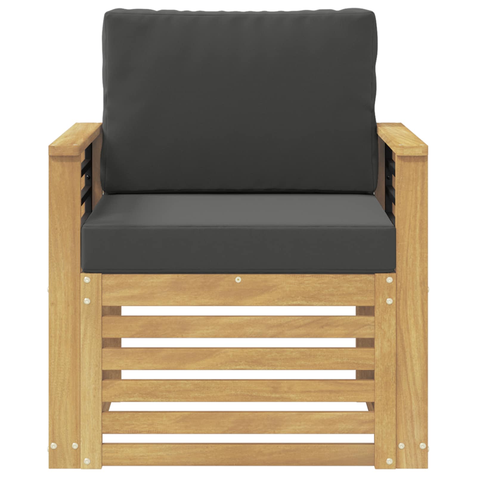Outdoor-Sofagarnitur Polyester Weiß