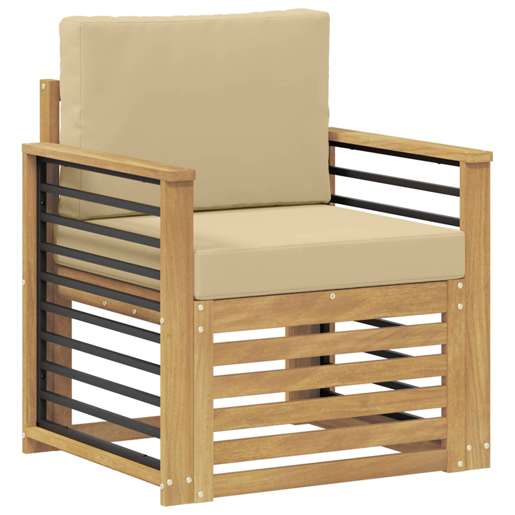 Outdoor-Sofagarnitur Polyester Weiß