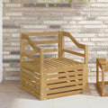 Outdoor-Sofa Massivholz Akazie Weiß