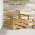 Outdoor-Sofa Massivholz Akazie Weiß