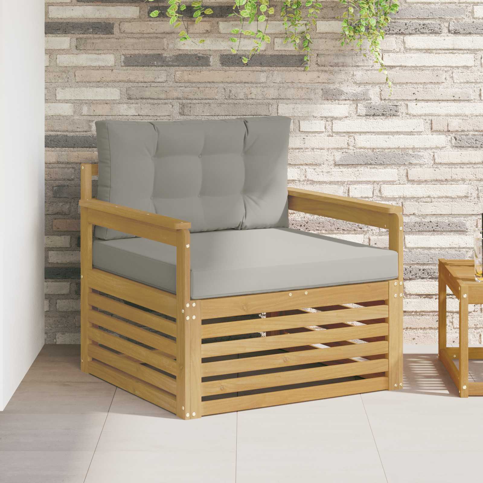 Outdoor-Sofa Polyester Weiß