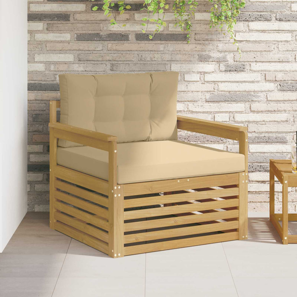 Outdoor-Sofa Polyester Weiß
