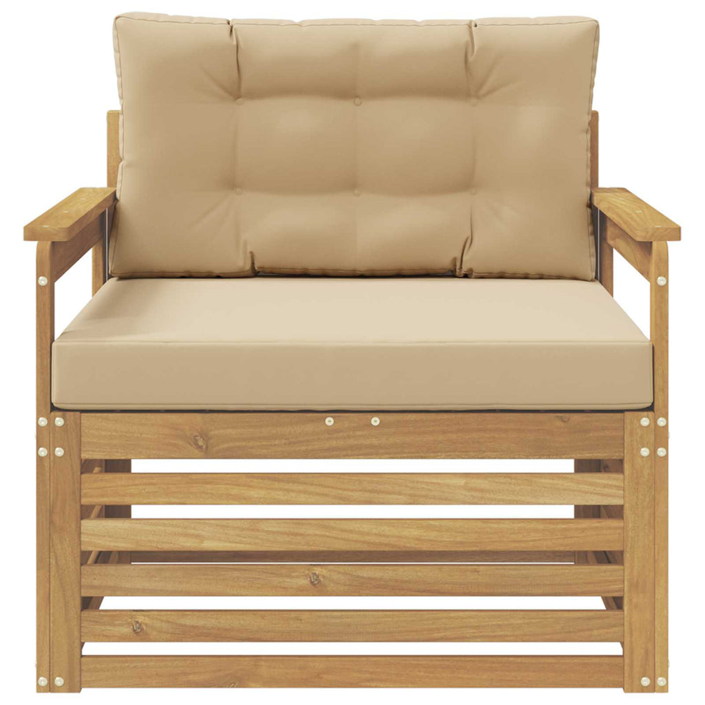Outdoor-Sofa Polyester Weiß