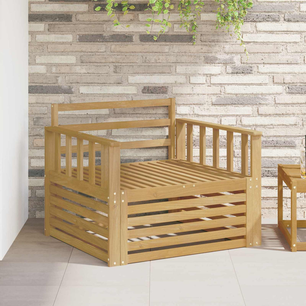 Outdoor-Sofa Massivholz Akazie Weiß