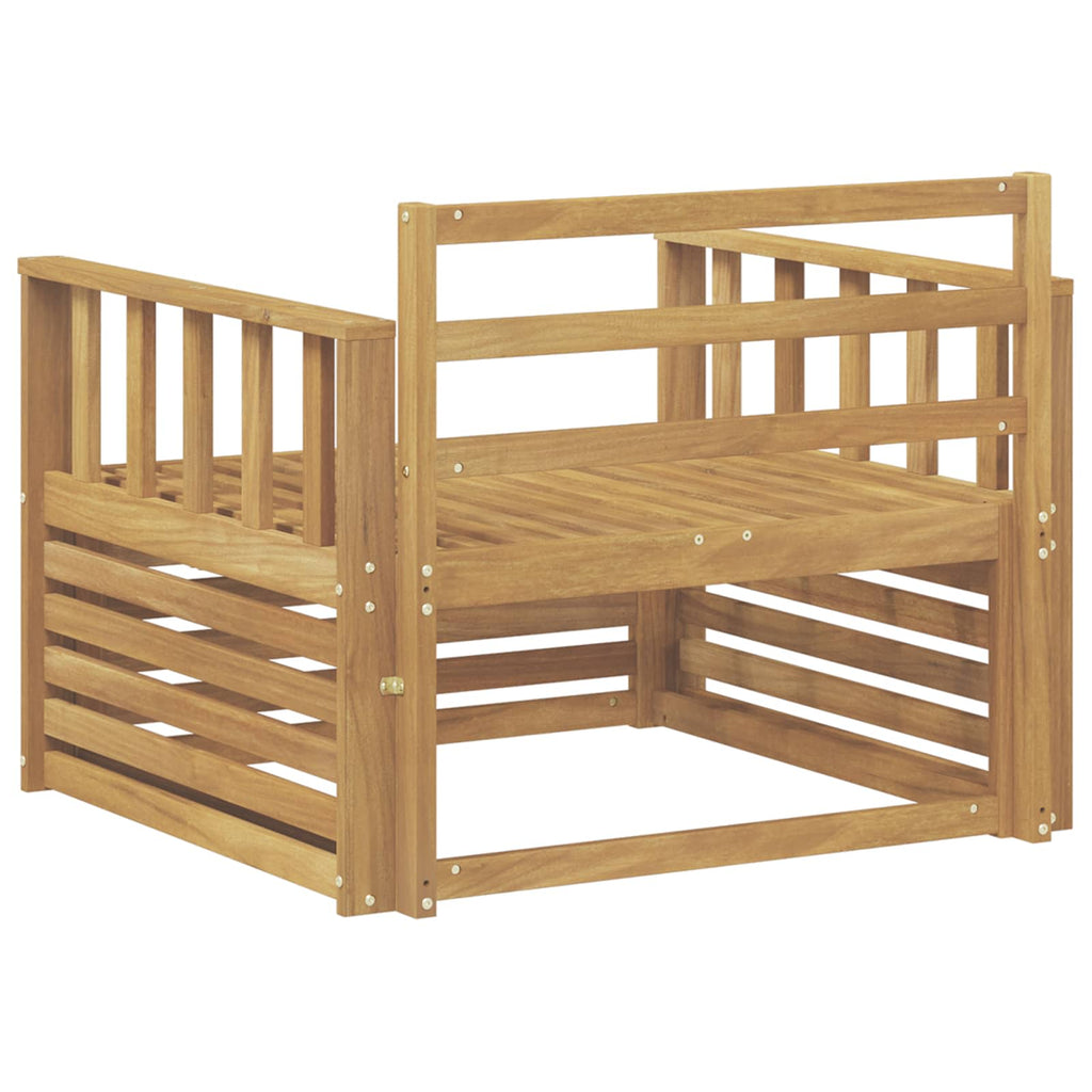 Outdoor-Sofa Massivholz Akazie Weiß