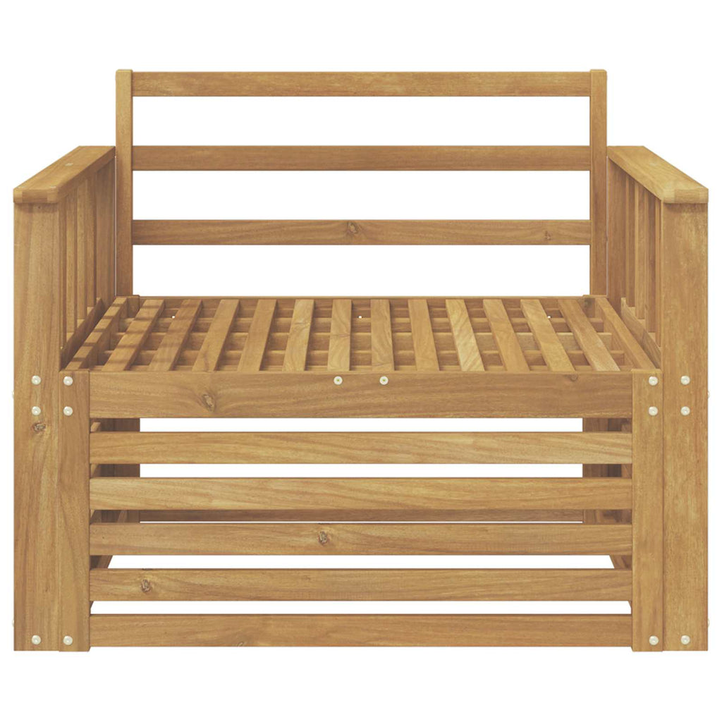 Outdoor-Sofa Massivholz Akazie Weiß