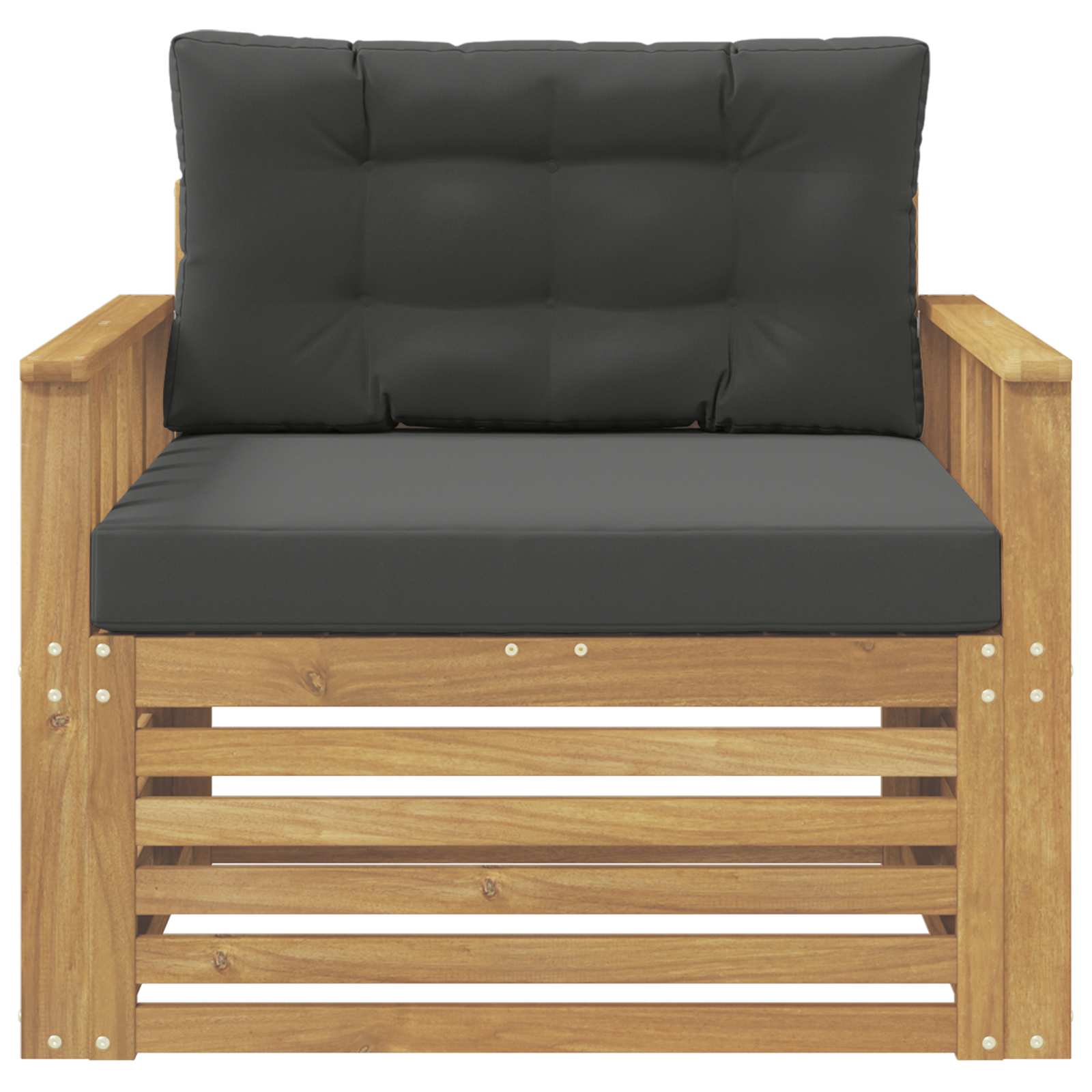 Outdoor-Sofa Polyester Weiß