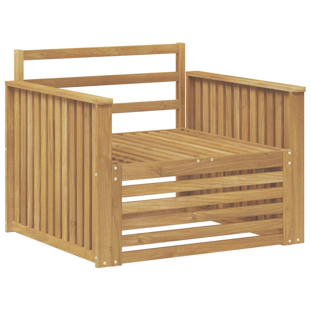 Outdoor-Sofa Massivholz Akazie Weiß