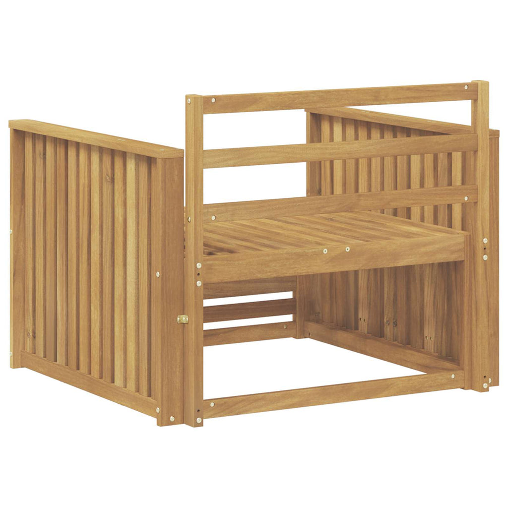 Outdoor-Sofa Massivholz Akazie Weiß