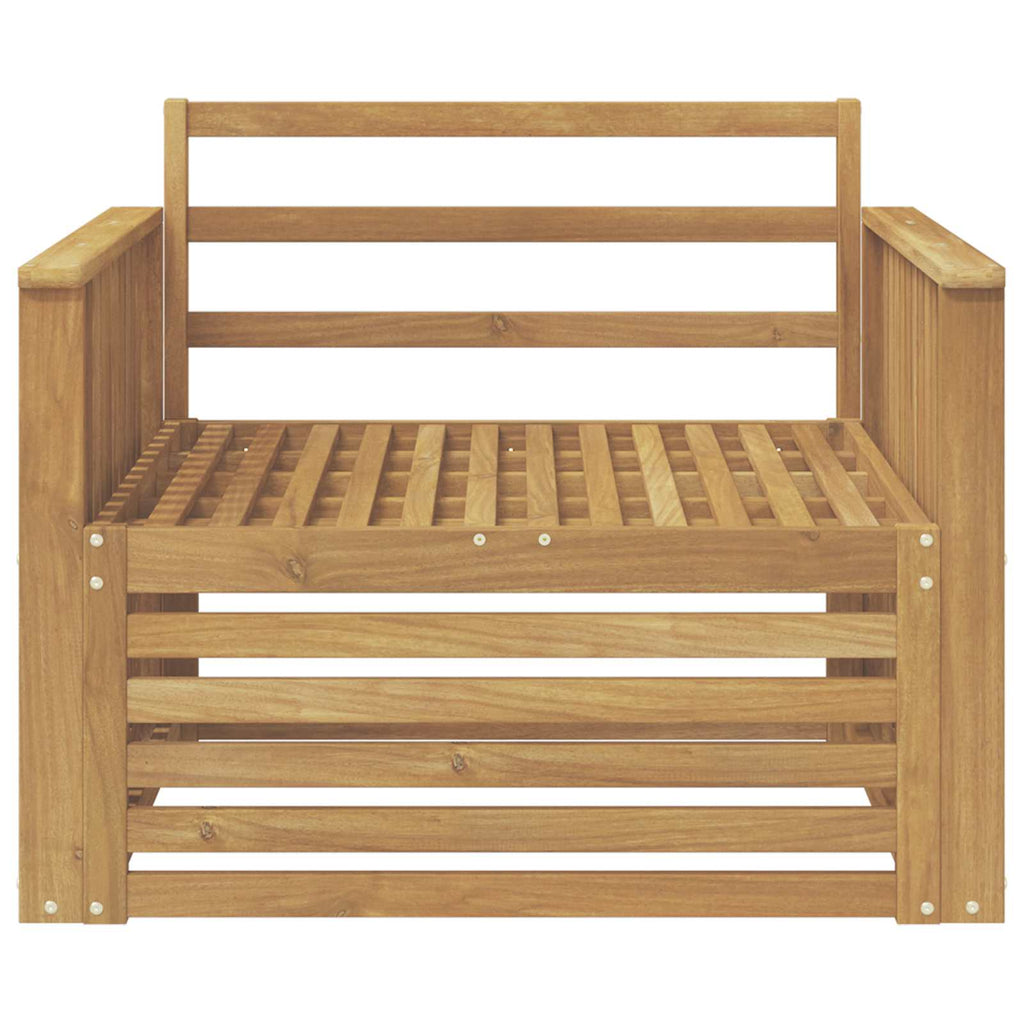 Outdoor-Sofa Massivholz Akazie Weiß