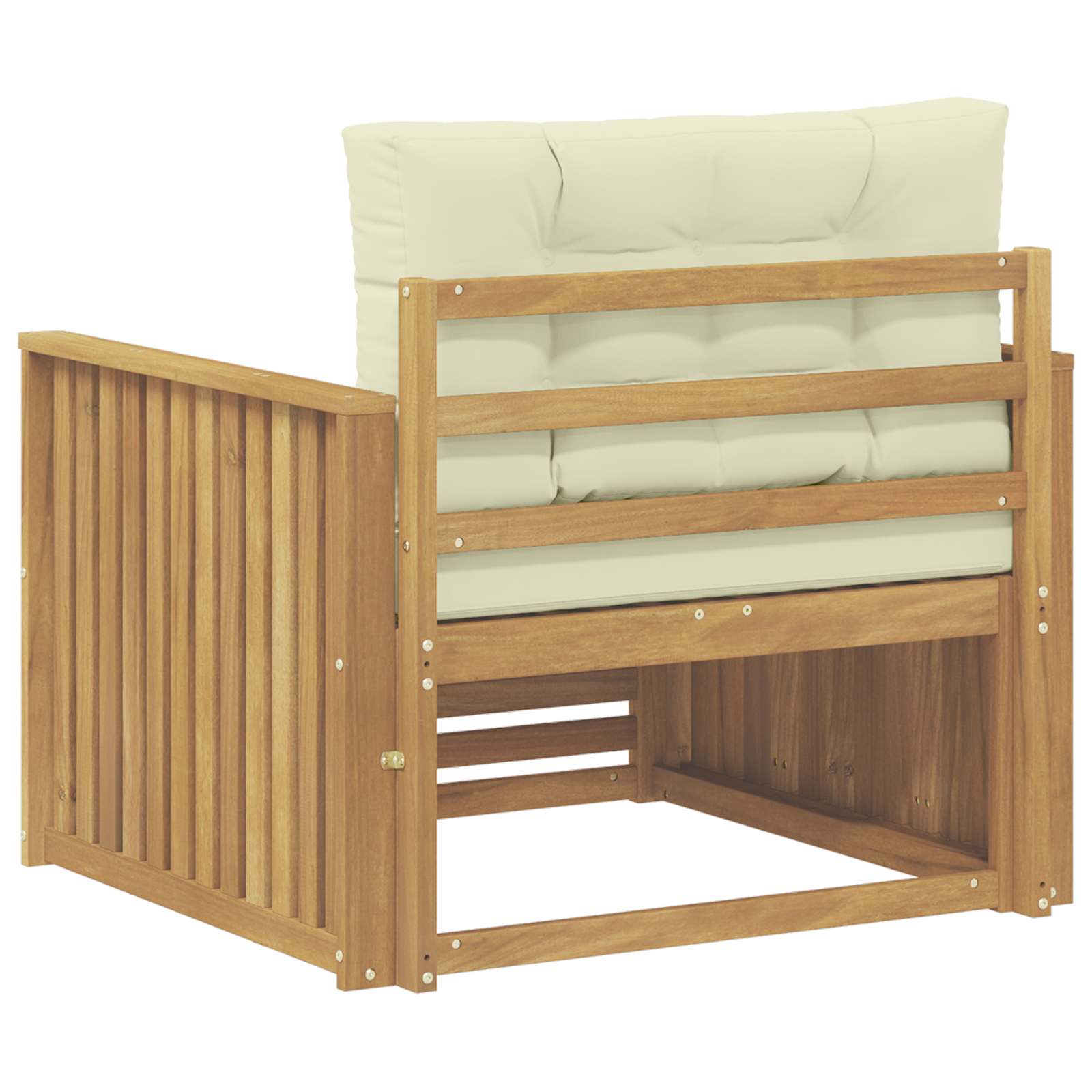 Outdoor-Sofa Polyester Weiß