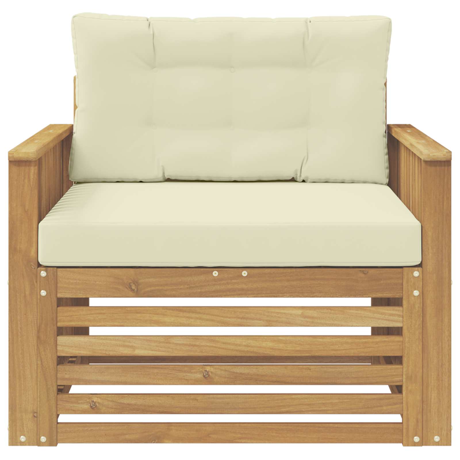 Outdoor-Sofa Polyester Weiß