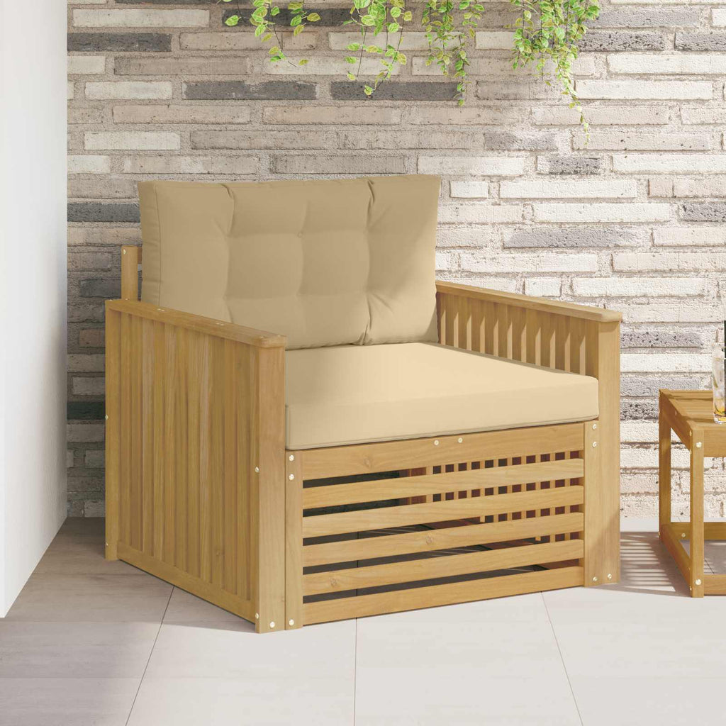 Outdoor-Sofa Polyester Weiß
