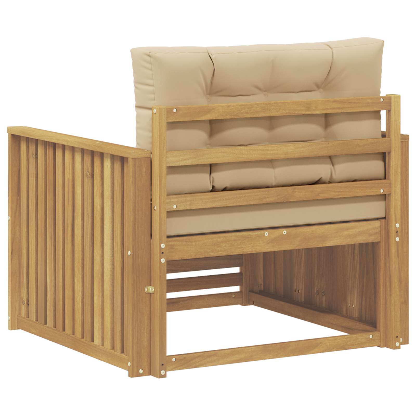 Outdoor-Sofa Polyester Weiß