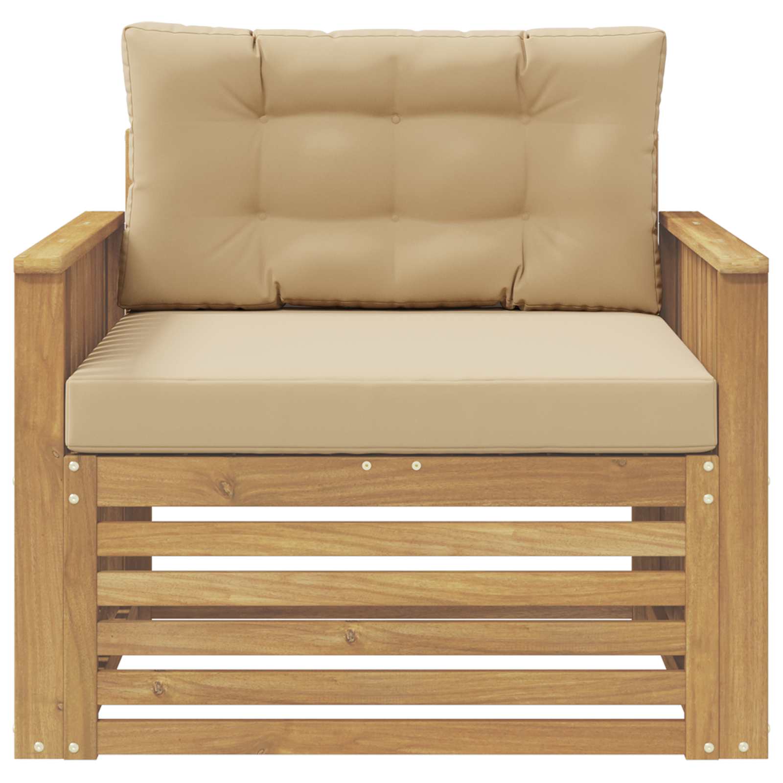 Outdoor-Sofa Polyester Weiß