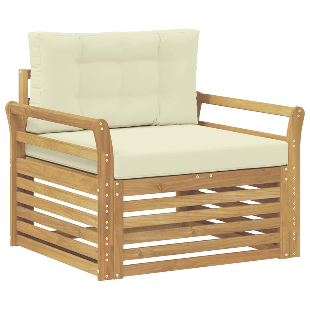 Outdoor-Sofa Polyester Weiß