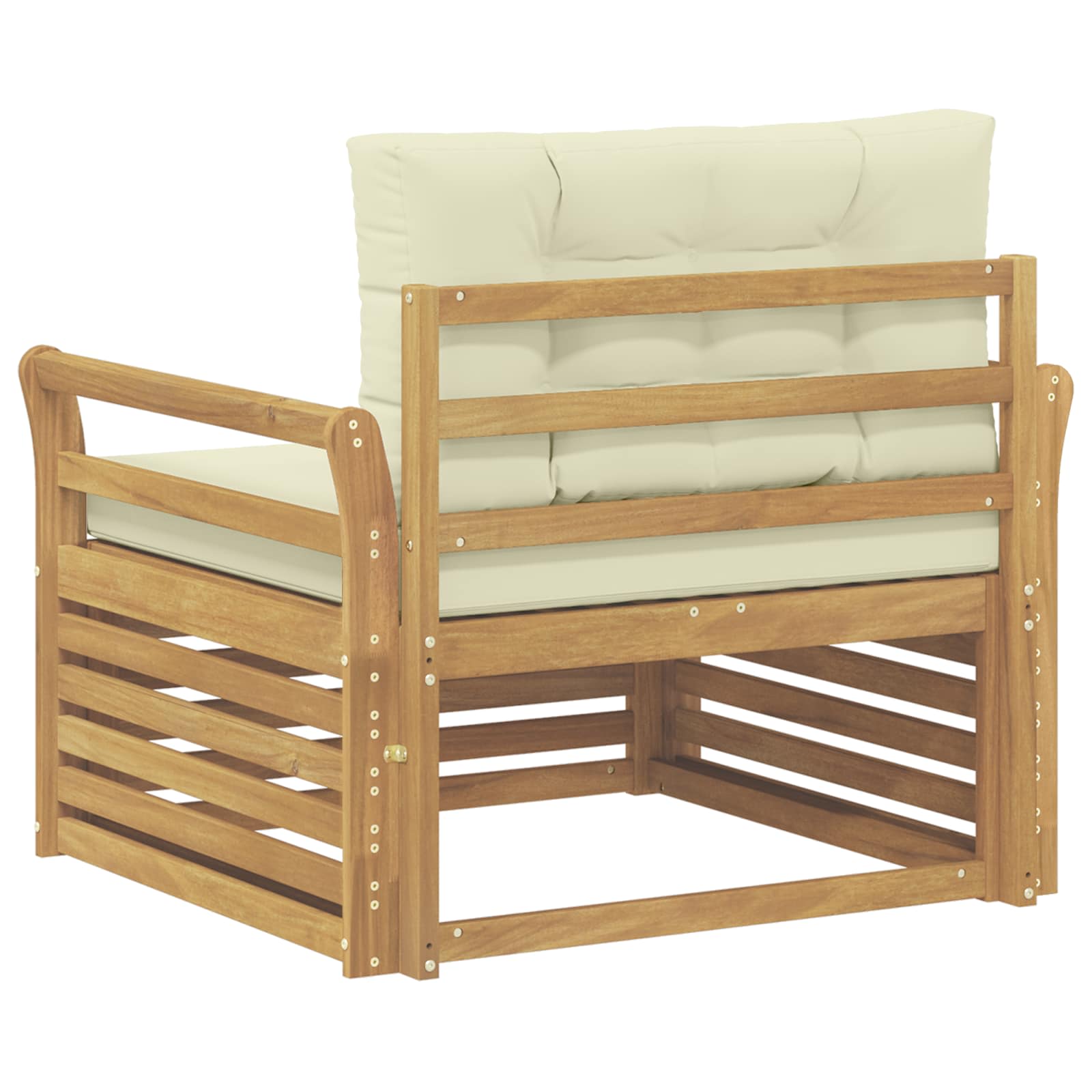 Outdoor-Sofa Polyester Weiß
