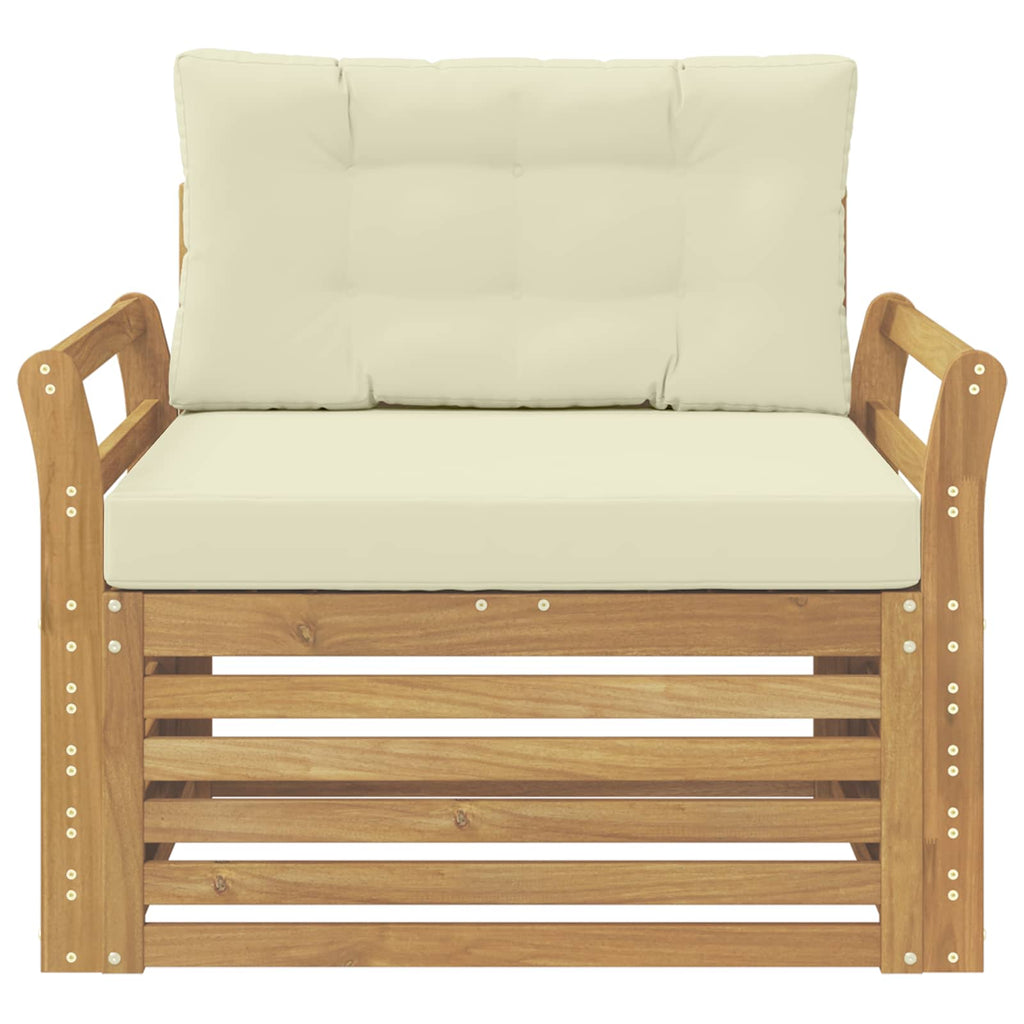 Outdoor-Sofa Polyester Weiß