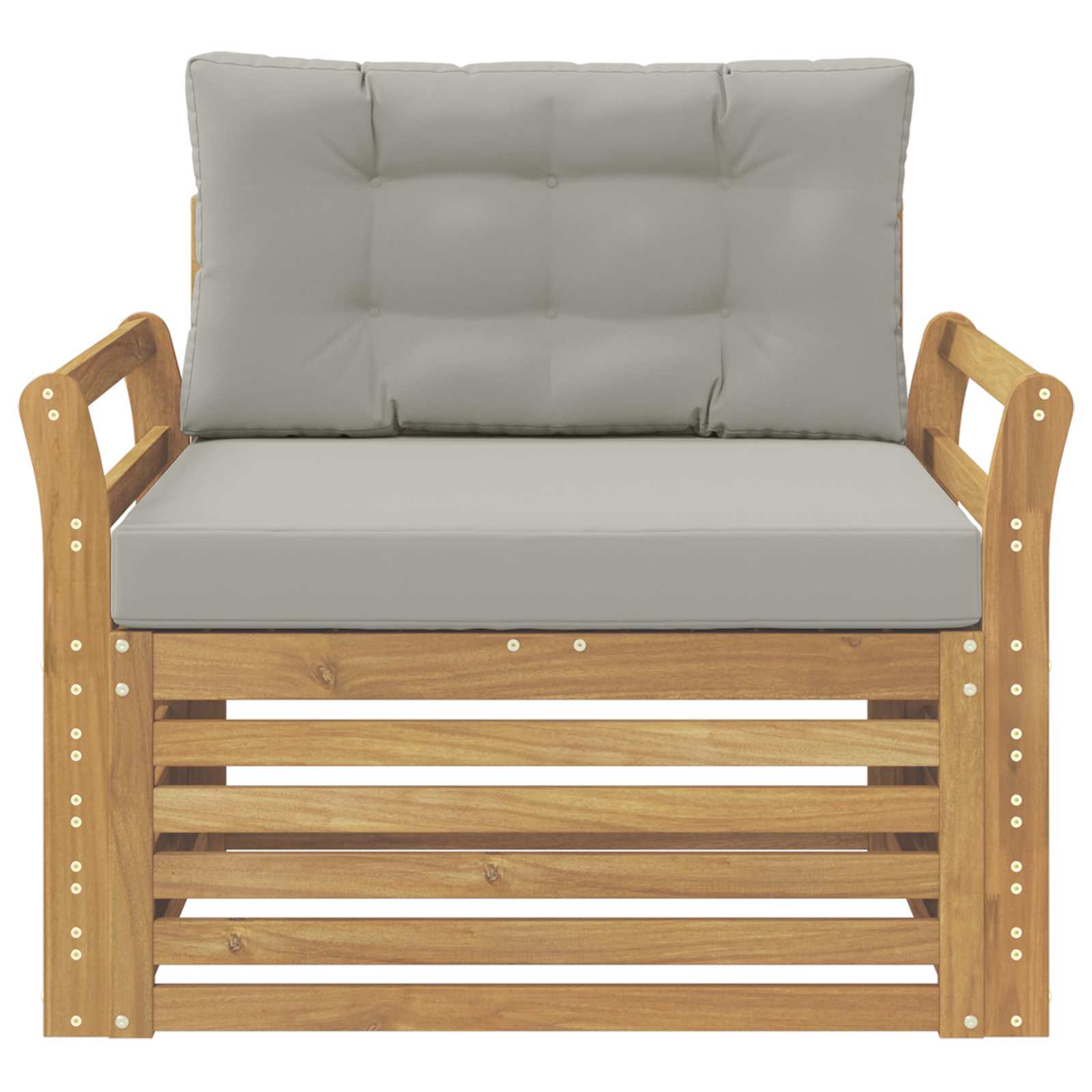 Outdoor-Sofa Polyester Weiß