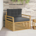 Outdoor-Sofa Polyester Weiß