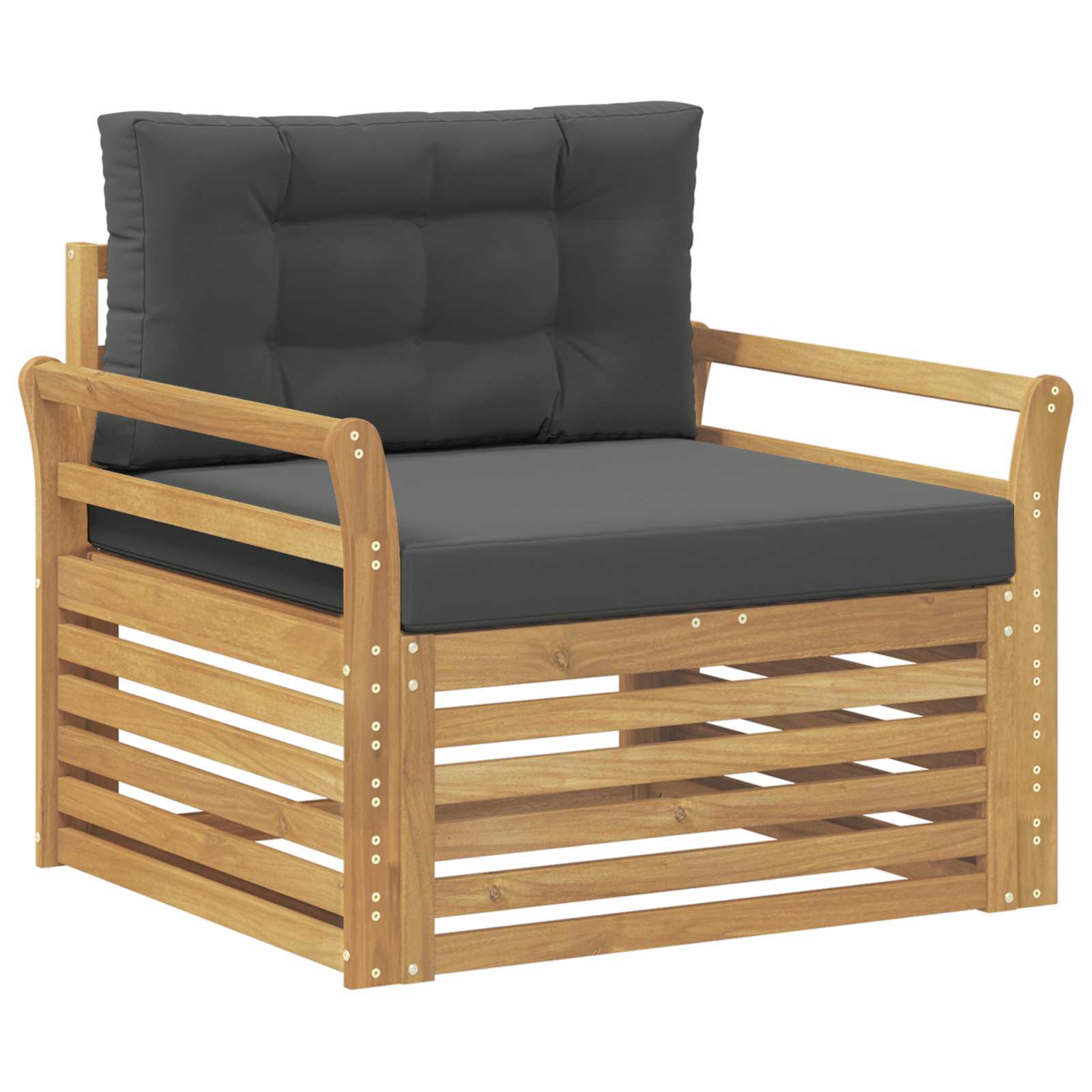 Outdoor-Sofa Polyester Weiß