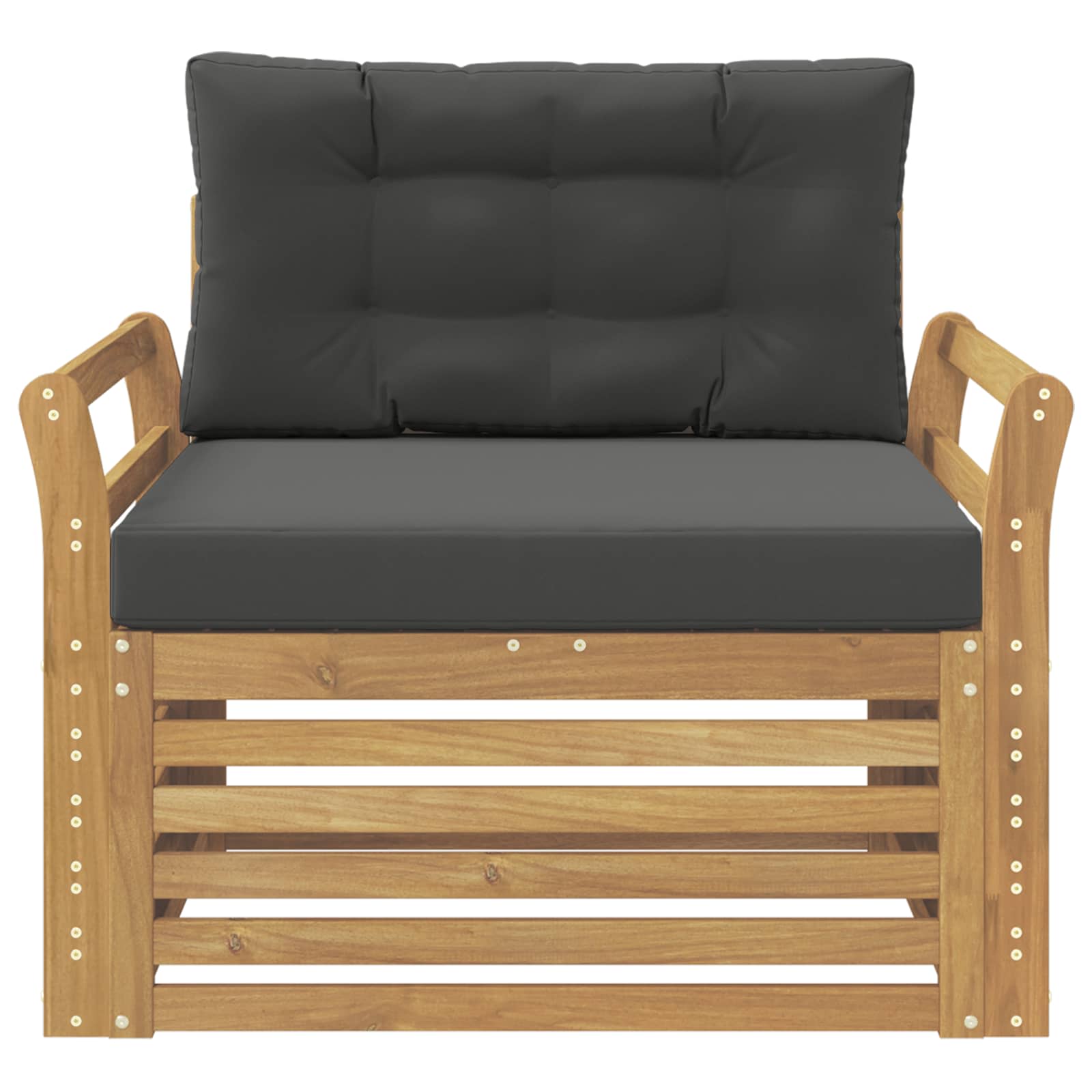 Outdoor-Sofa Polyester Weiß