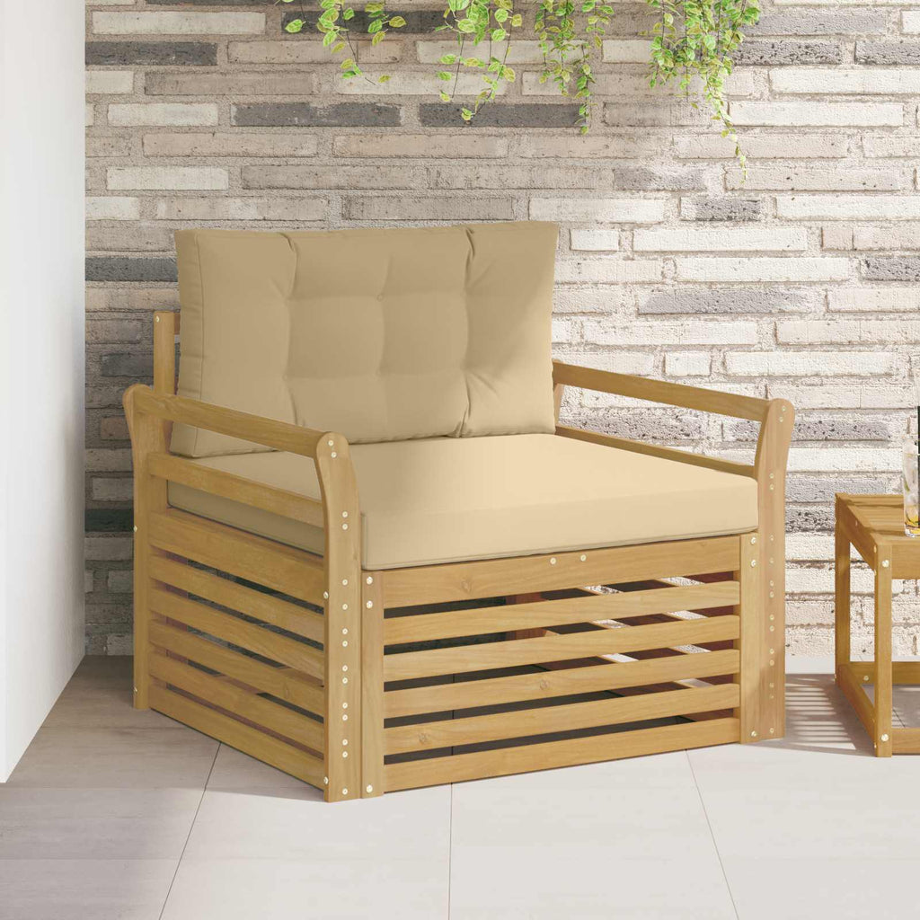 Outdoor-Sofa Polyester Weiß