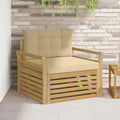Outdoor-Sofa Polyester Weiß