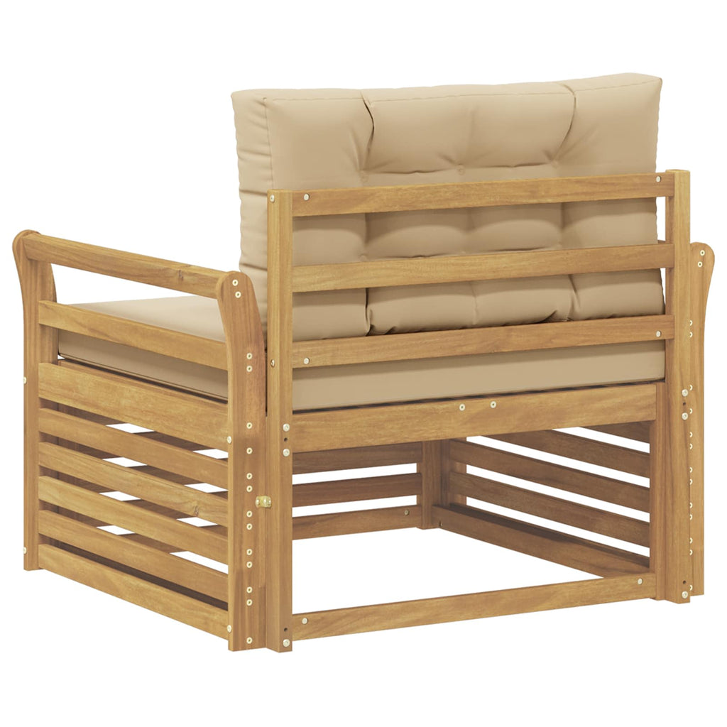 Outdoor-Sofa Polyester Weiß