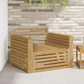 Outdoor-Sofa Massivholz Akazie Weiß