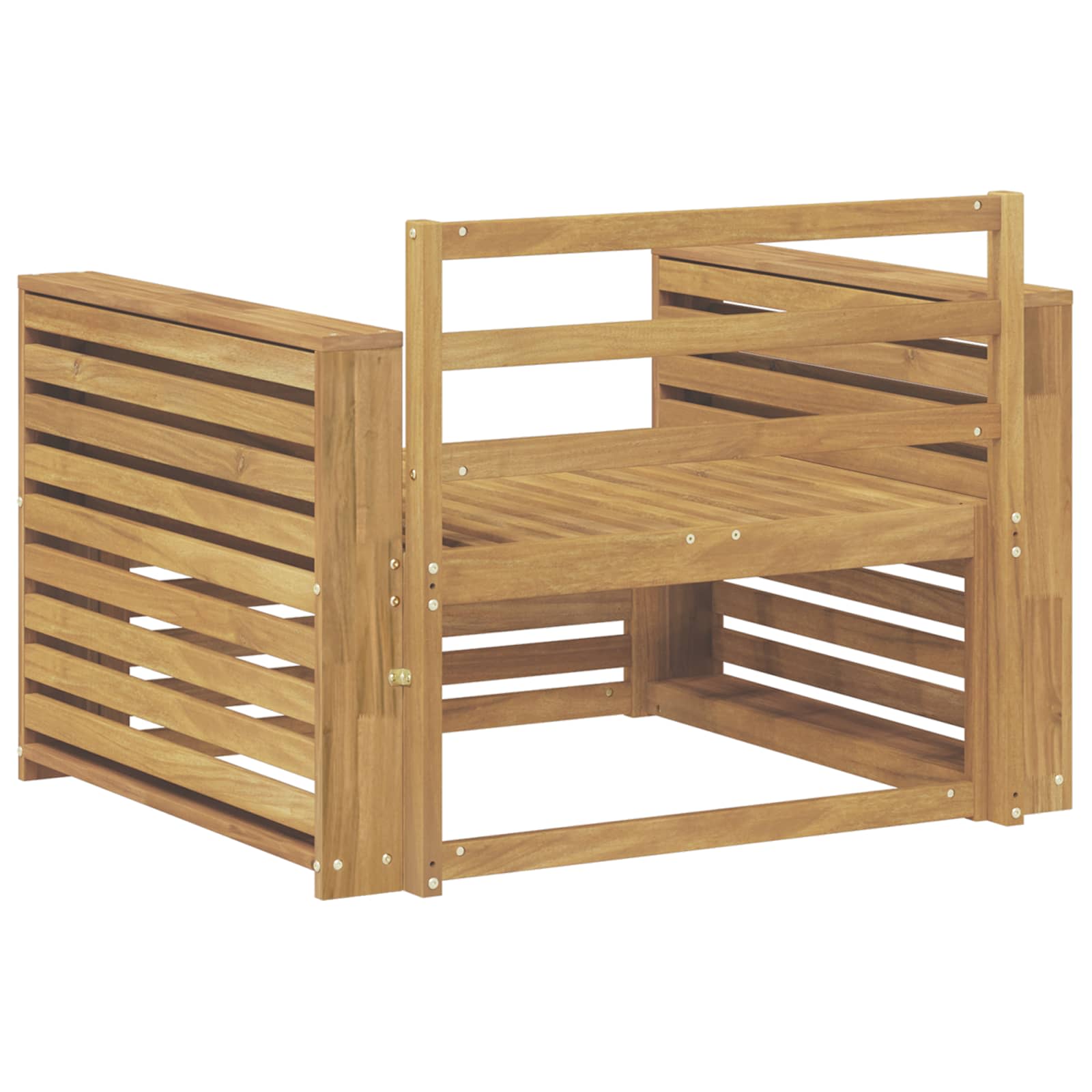 Outdoor-Sofa Massivholz Akazie Weiß