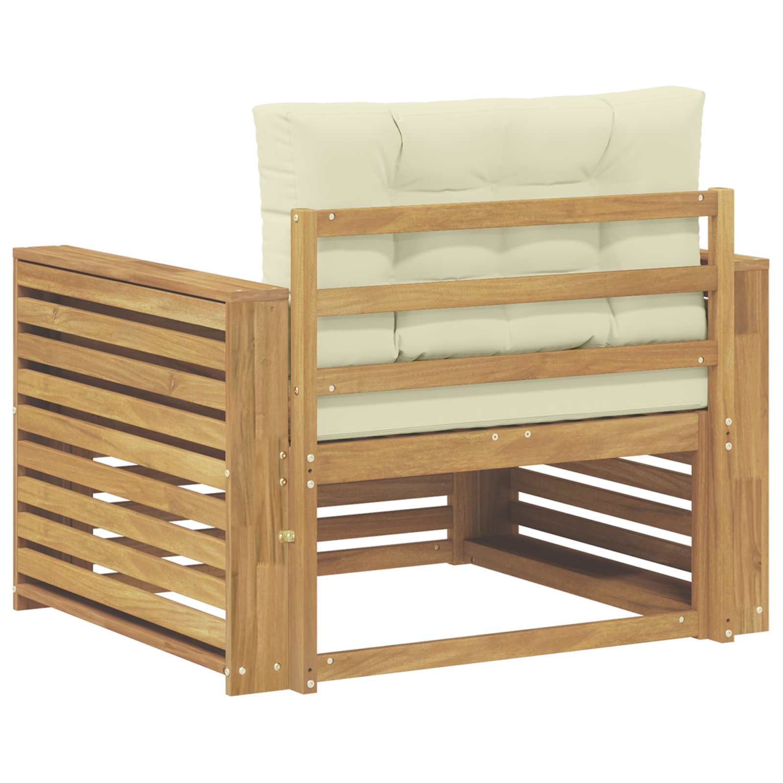 Outdoor-Sofa Polyester Weiß
