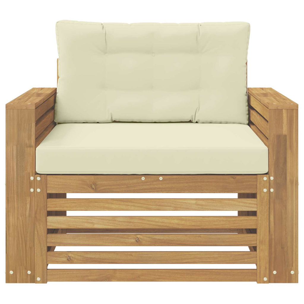 Outdoor-Sofa Polyester Weiß