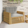 Outdoor-Sofa Polyester Weiß