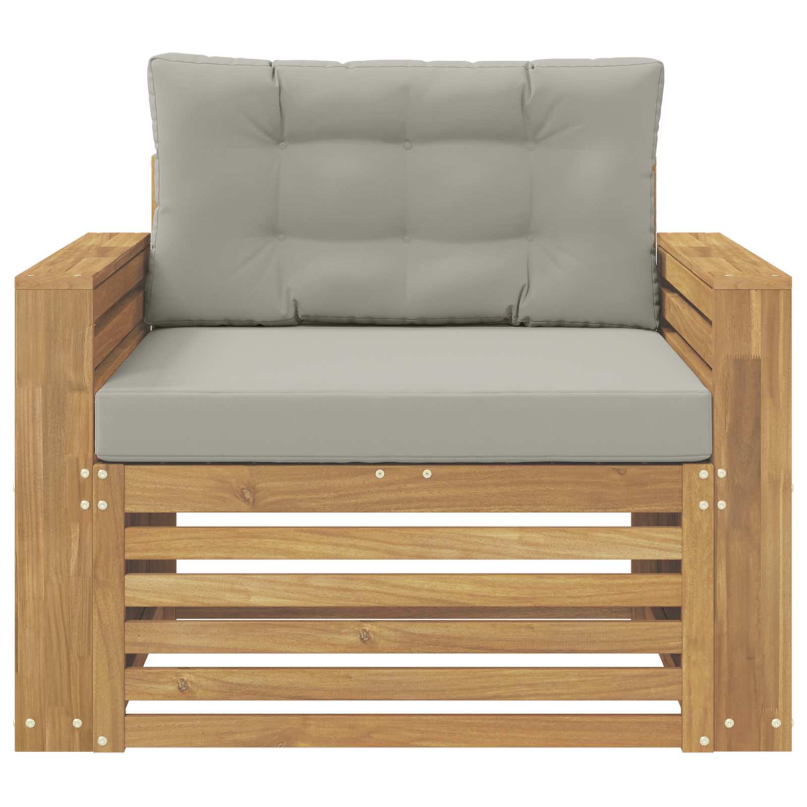 Outdoor-Sofa Polyester Weiß