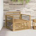 Outdoor-Sofa Massivholz Akazie Weiß