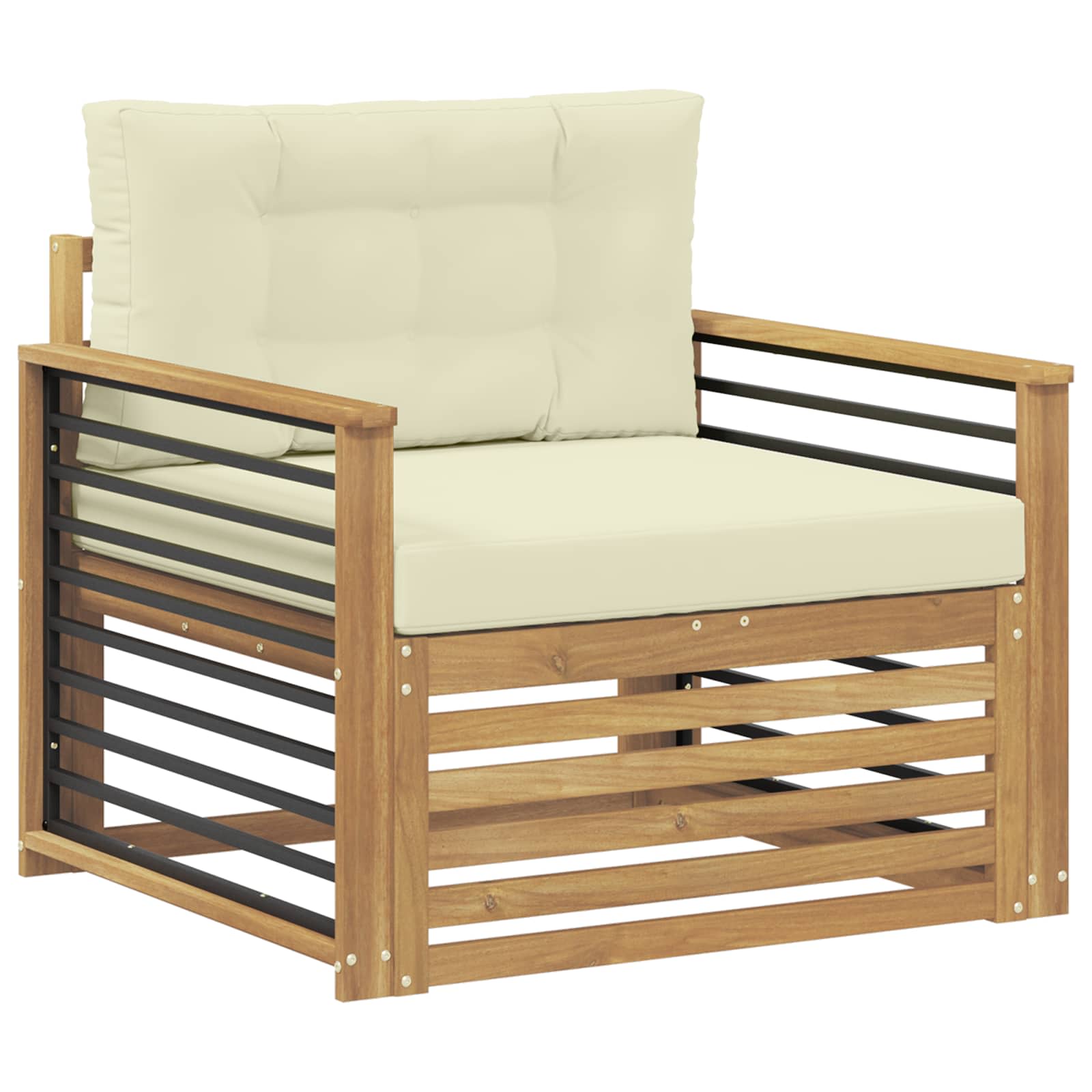 Outdoor-Sofa Polyester Weiß