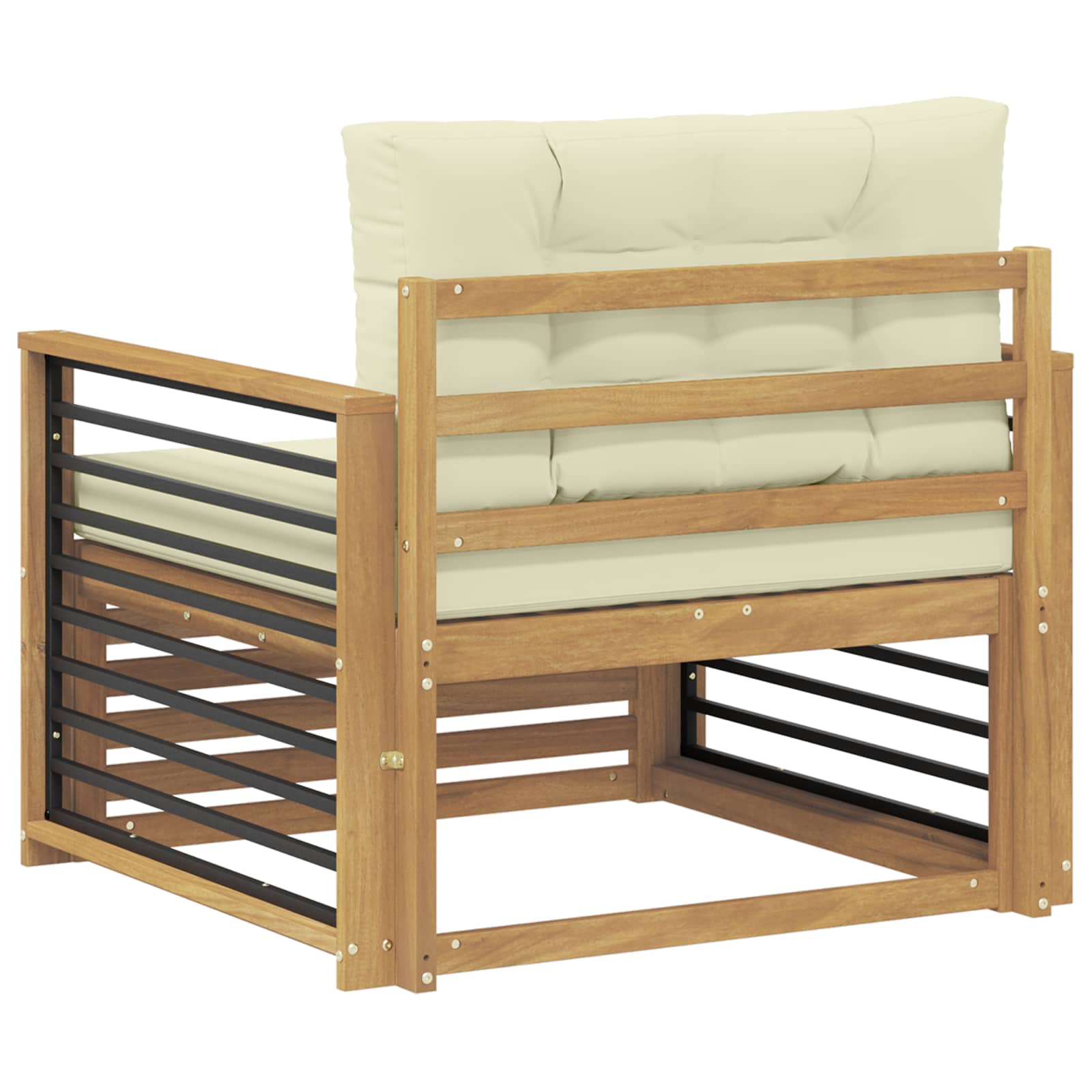 Outdoor-Sofa Polyester Weiß