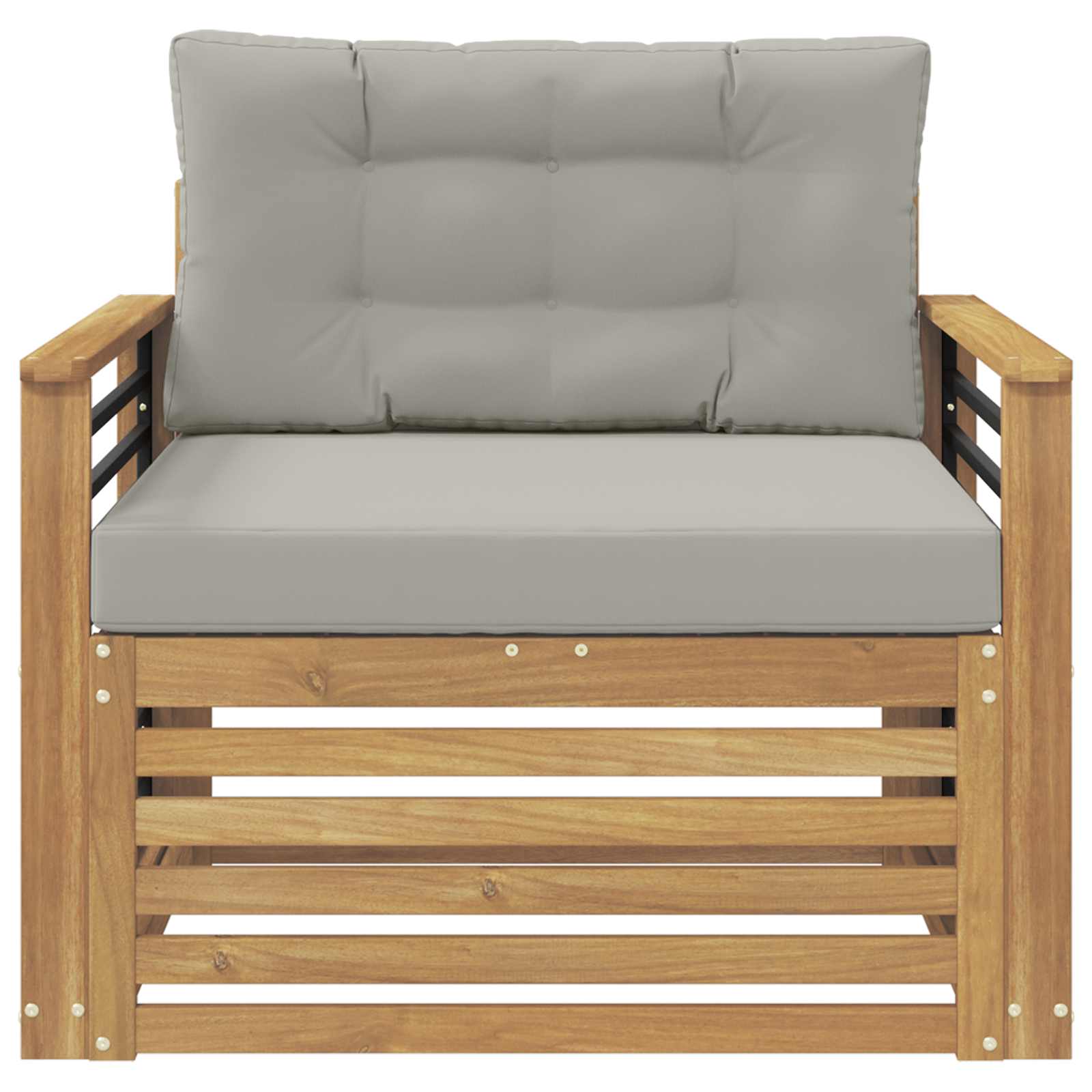 Outdoor-Sofa Polyester Weiß