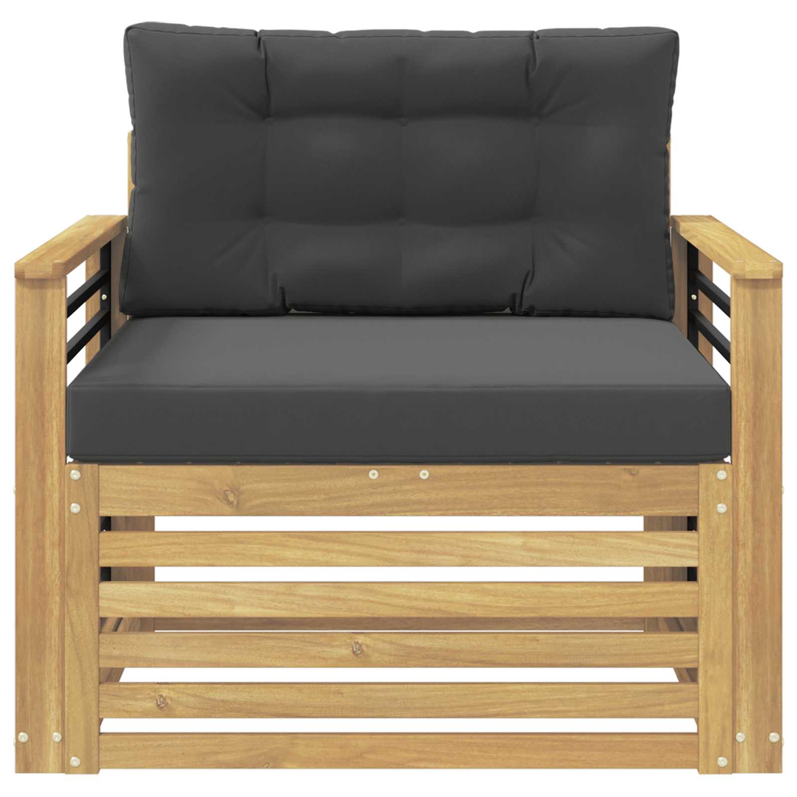 Outdoor-Sofa Polyester Weiß