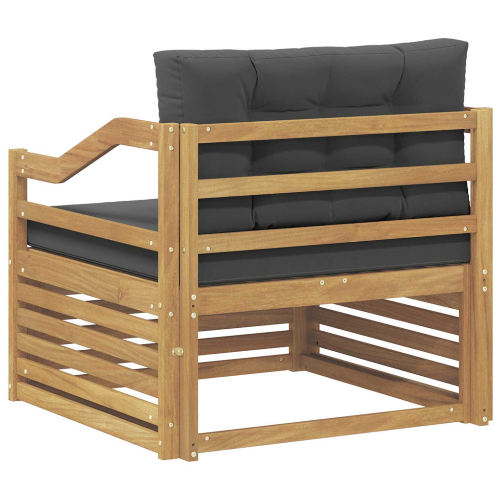 Outdoor-Sofa Weiß und Anthrazit