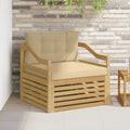 Outdoor-Sofa Weiß und Beige