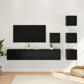 TV-Schrankset 6 pcs 80 x 30 x 30 cm Schwarze Eiche