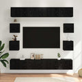TV-Schrankset 8 pcs 100 x 30 x 30 cm Schwarze Eiche