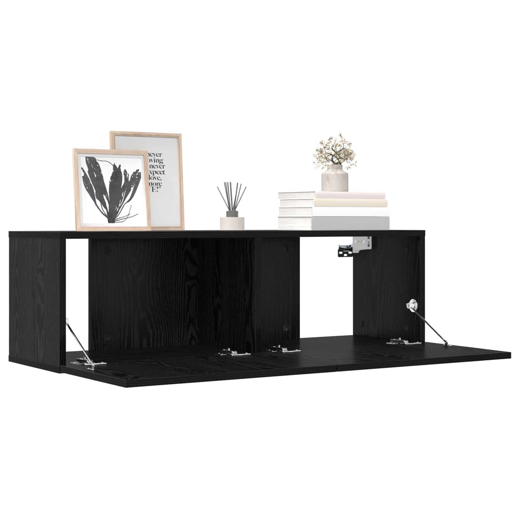 TV-Schrankset 8 pcs 100 x 30 x 30 cm Schwarze Eiche