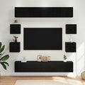 TV-Schrankset 10 pcs 180 x 30 x 30 cm Schwarze Eiche