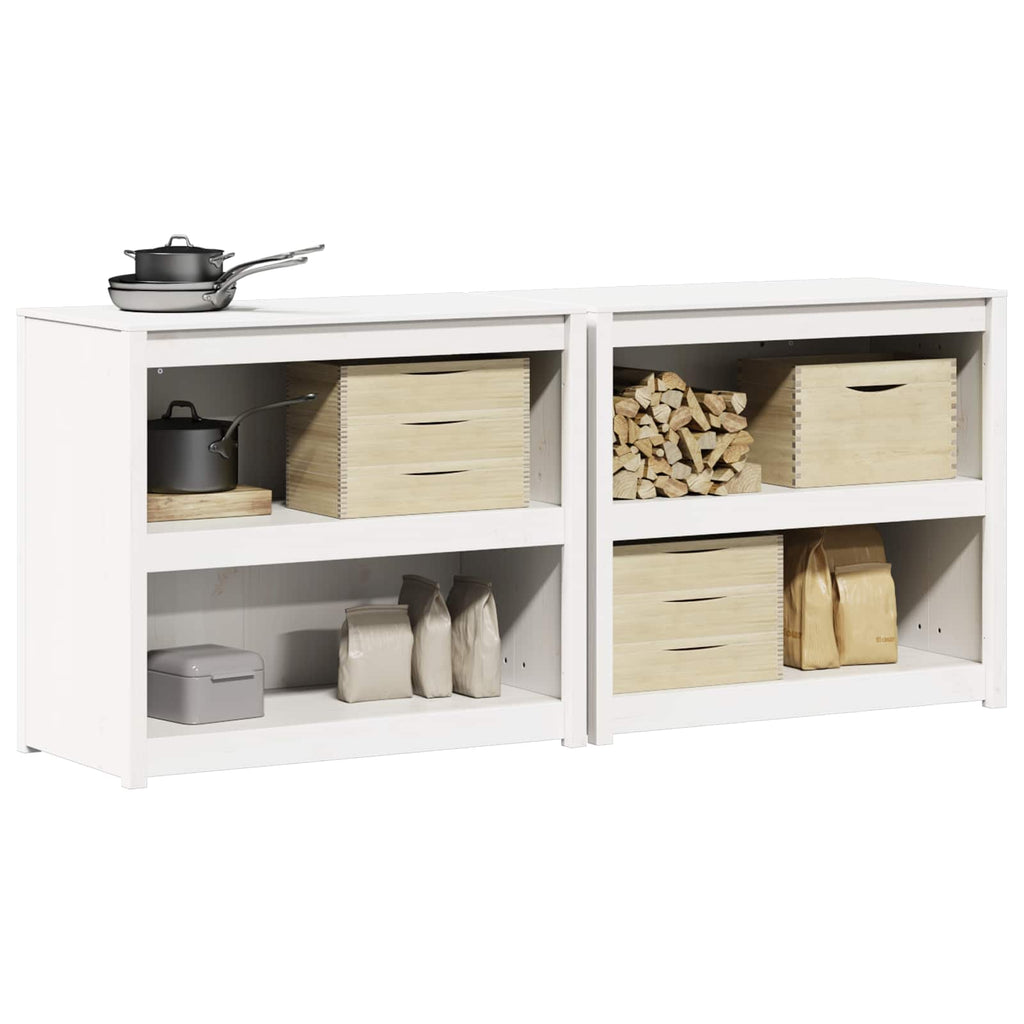 Außenküchenschrank MEPPEL 2 pcs Weiß 212 x 55 x 92 cm