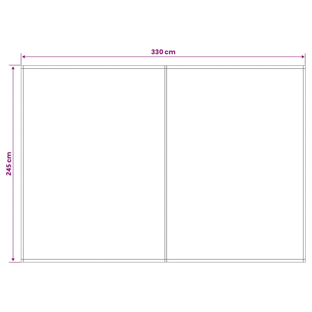Markisenersatzstoff Orange und Braun 350 x 250 cm Polyester