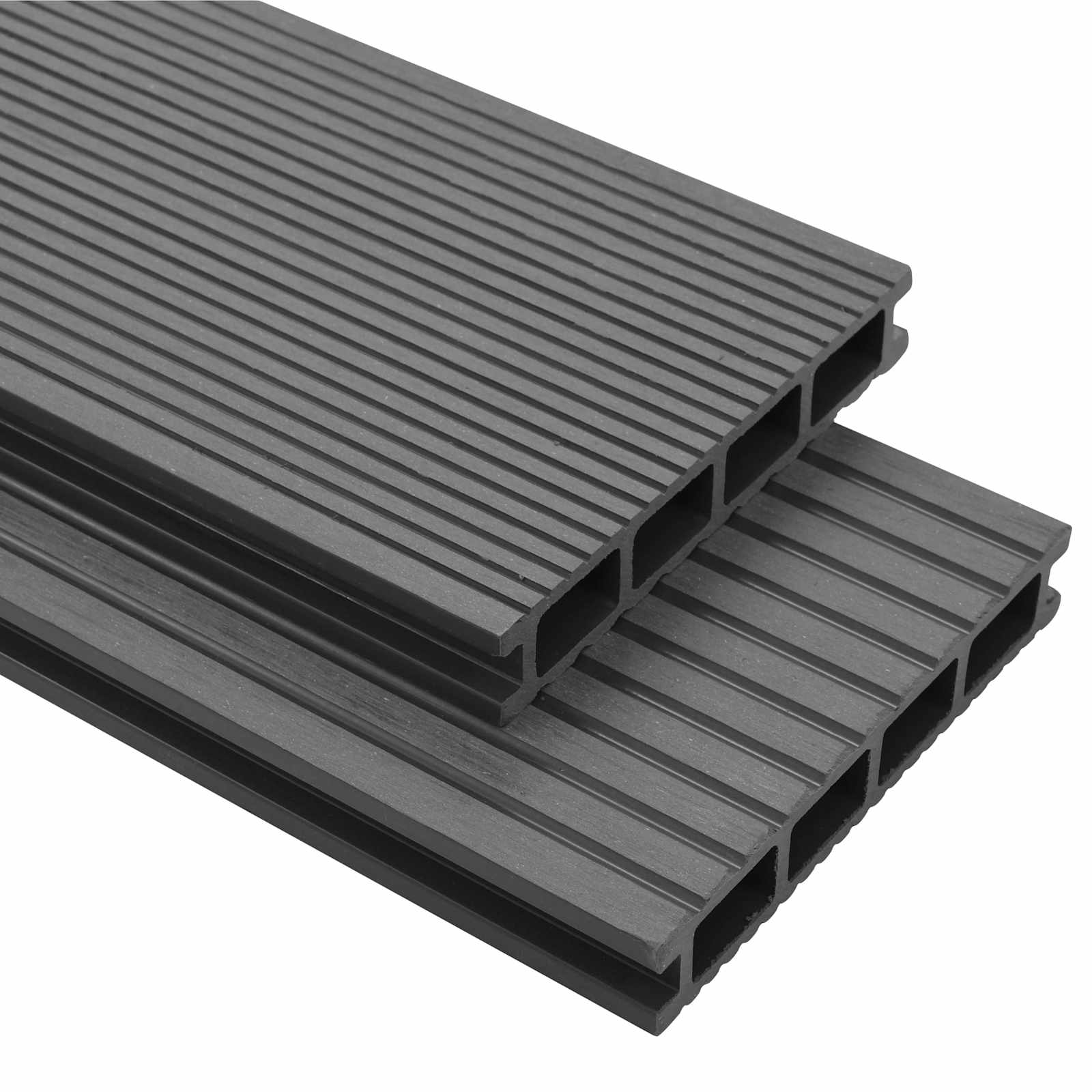 Terrassendiele 30 pcs Grau WPC