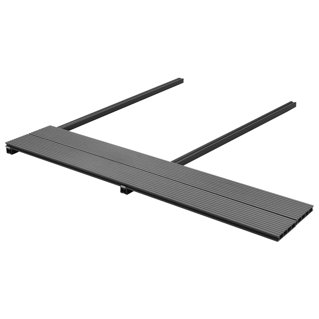 Terrassendiele 30 pcs Grau WPC